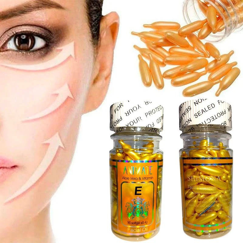 Cápsulas Faciales Vitamina E , Aloe Vera Capsula Gel 90pz - Image 2