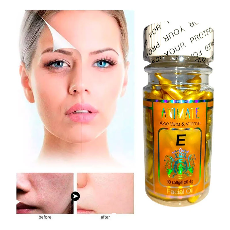 Cápsulas Faciales Vitamina E , Aloe Vera Capsula Gel 90pz - Image 3